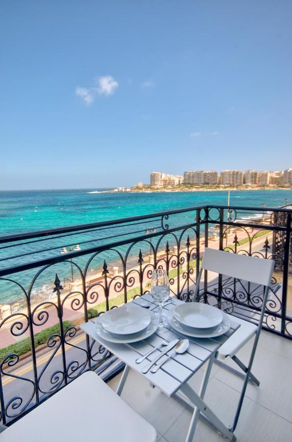 St Julians 2 Bedroom Apartment With Commanding Seaviews By Shortletsmalta سانت جوليان المظهر الخارجي الصورة